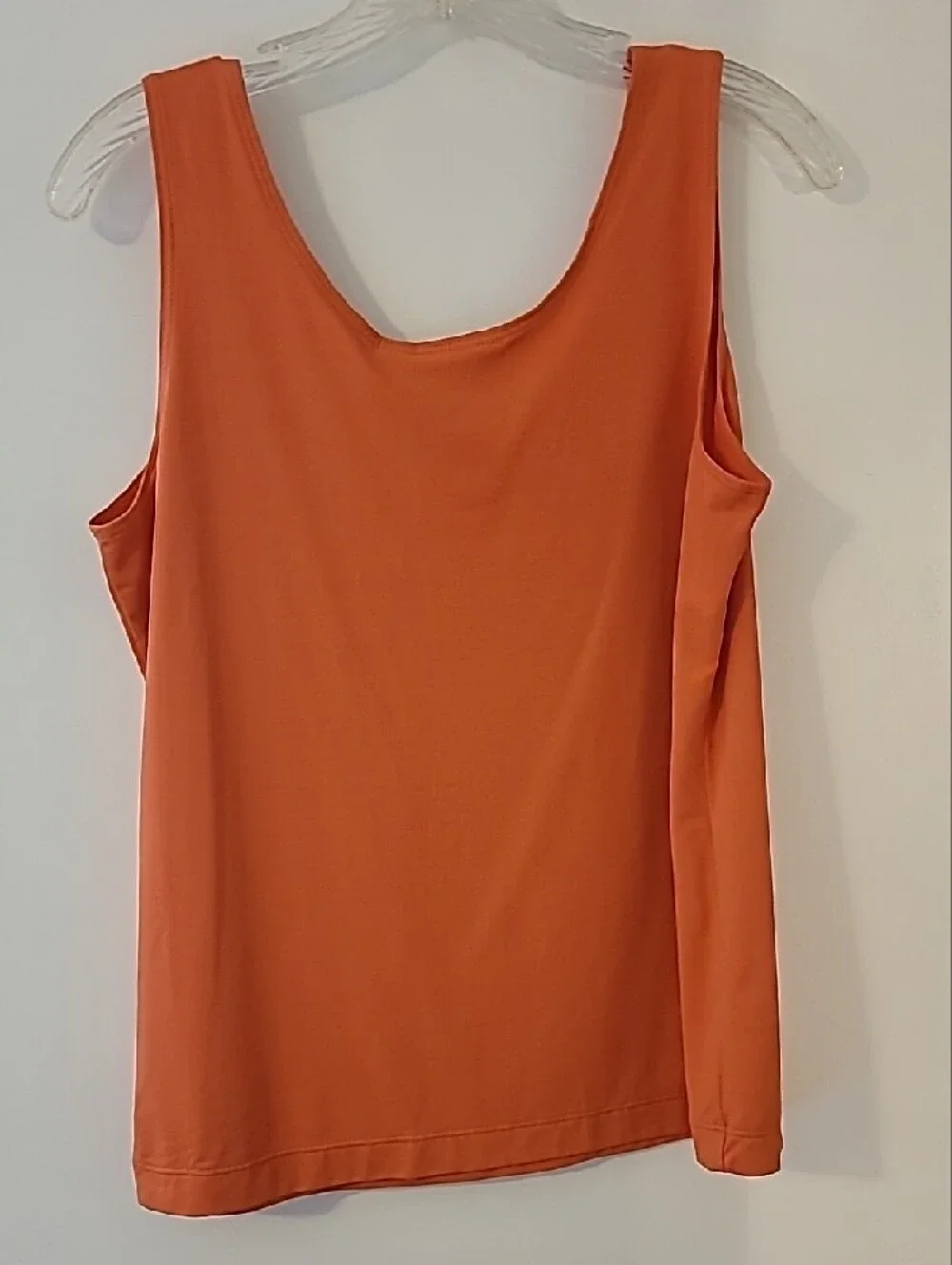 Chico's Vibrant Peachy Orange Scoop Tank
